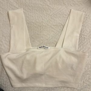 Reformation cream crop top